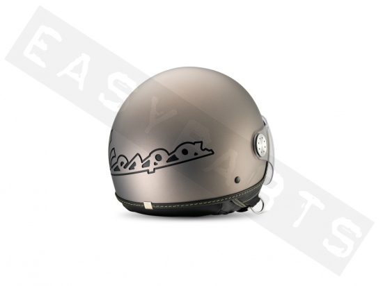 Helm Demi Jet VESPA Visor BT (Bluetooth) mat grijs G22 OP